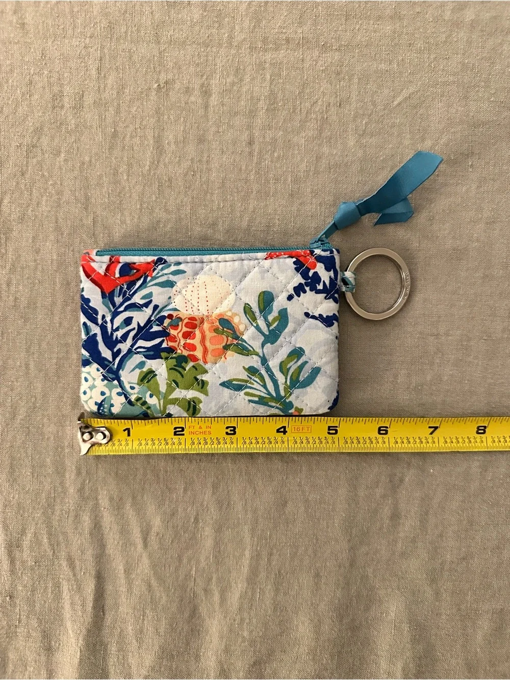 Vera Bradley Coral Reef Coin Purse Card Wallet - Picture 4 of 4